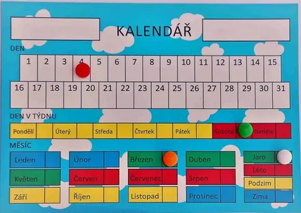 Kalendář na magnetické folii A3