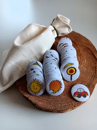 Poznávací magnety průměr 44 mm, motiv T17 (menší)
