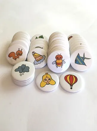 Poznávací magnety průměr 44 mm, motivR161(menší)